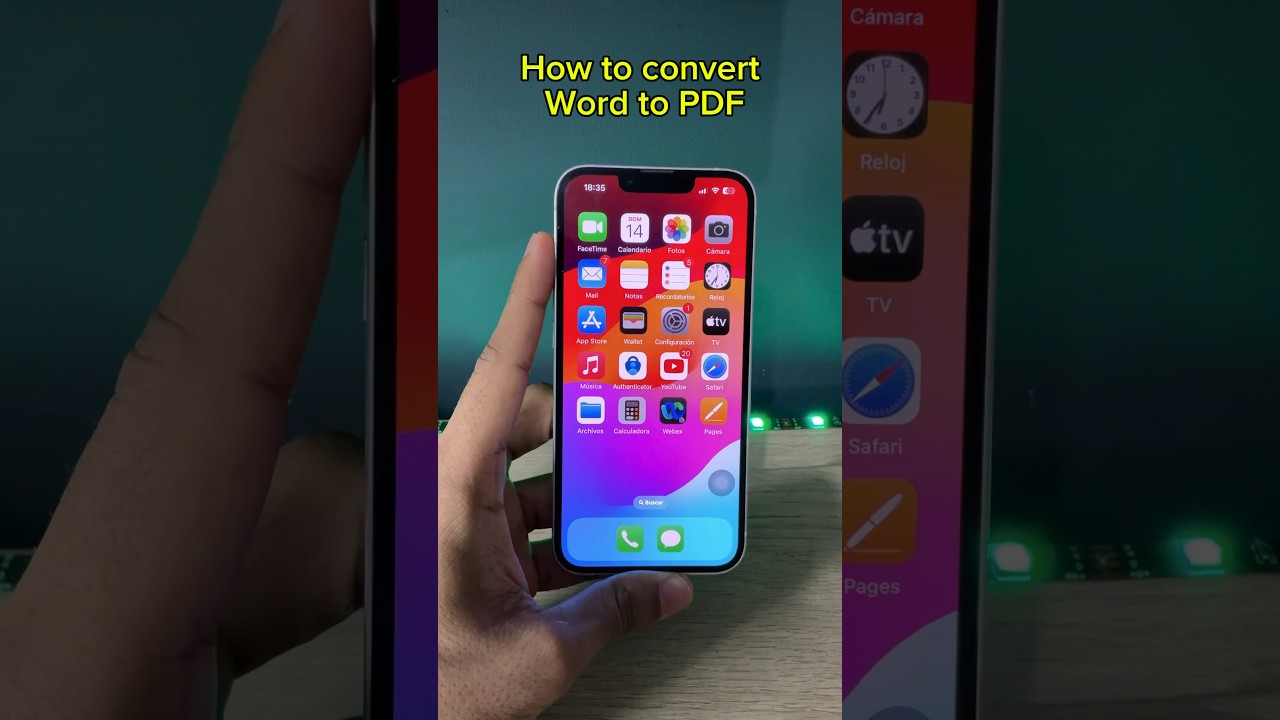 Convert Word to PDF on iPhone #shots #ios #apple #iPhone