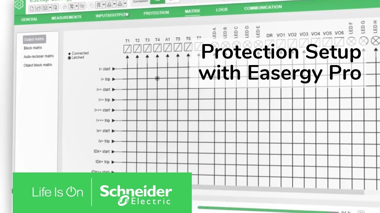Easergy P3 - Overcurrent protection setup with Easergy Pro | Schneider Electric