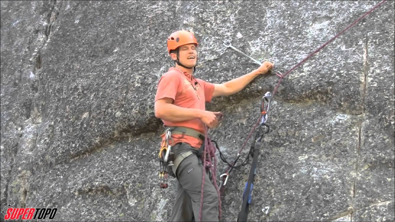 How to lower out after a pendulum when aid climbing - How To Big Wall Climb