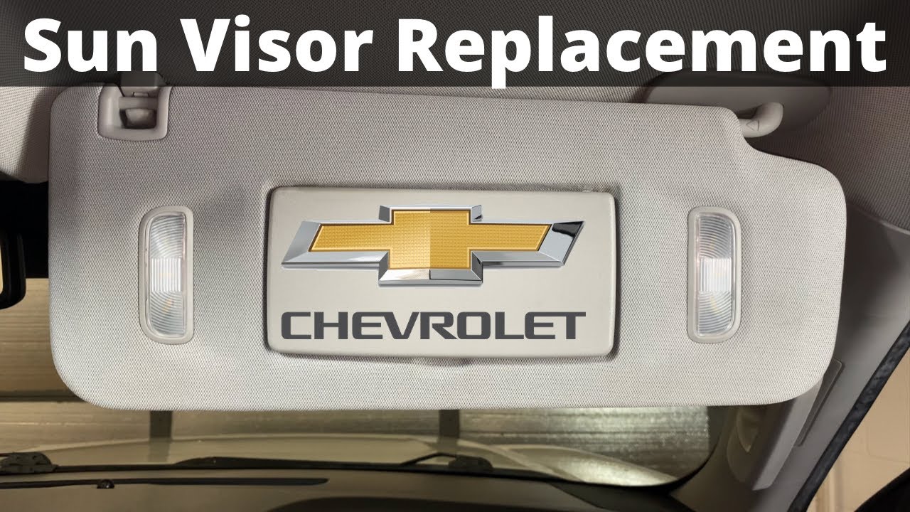Chevy Tahoe Silverado & Suburban Sun Visor Replacement - How To Remove Replace Change Vanity Light