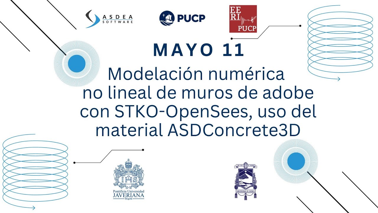 Modelación numérica no lineal de muros de adobe con STKO-OpenSees, uso del material ASDConcrete3D