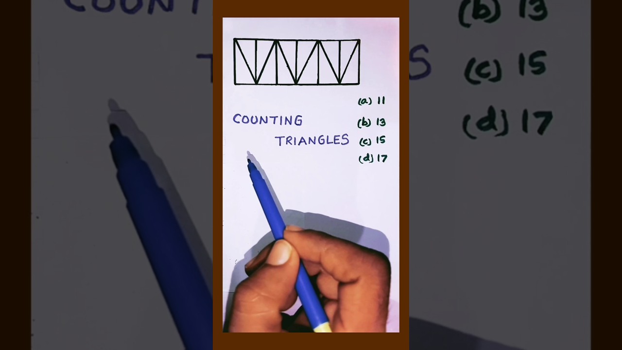 Counting triangles reasoning #maths #countingfigures #figurecounting #trianglecounting