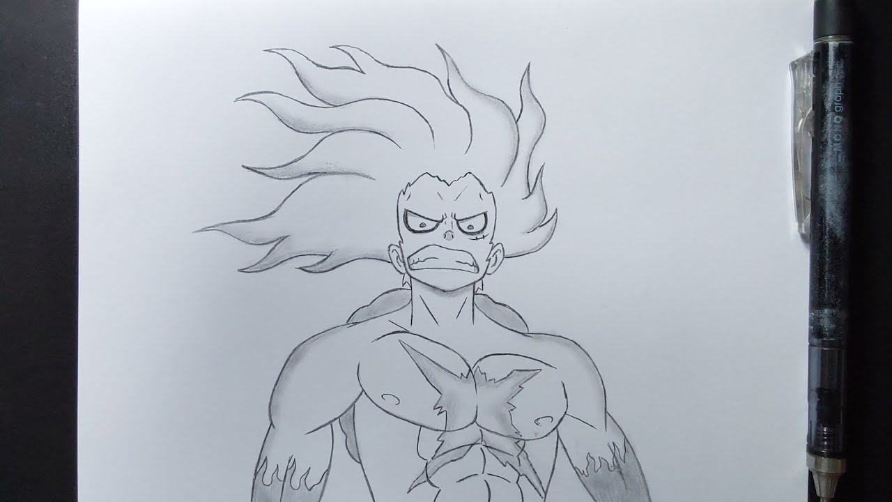 Drawing tutorial | how to draw Luffy Gear 4 Snake Man | easy anime drawing