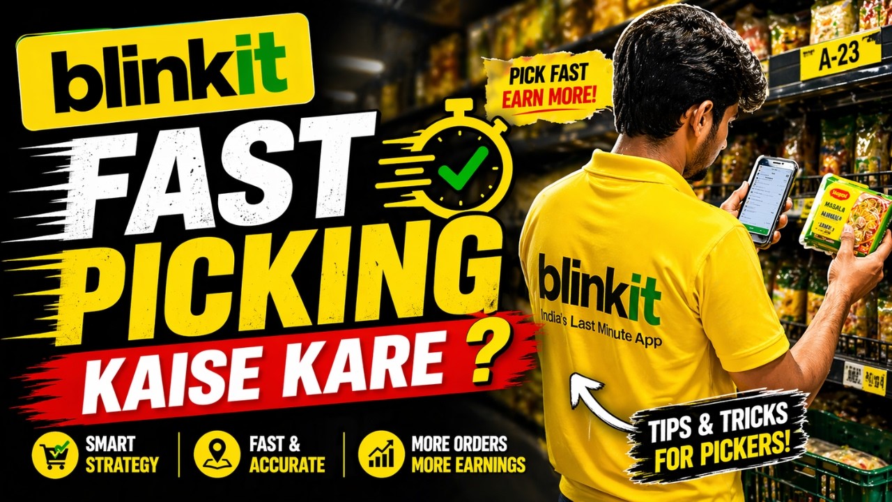 Blinkit Picker Packer Job | Blinkit Picker Job | Picker Part Time Job Full Detail #blinkitjob