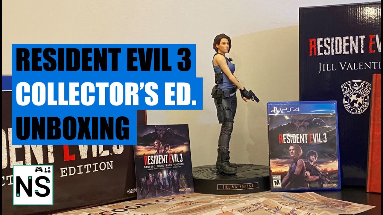Resident Evil 3 Remake Unboxing - Collector`s edition (Джилл Валентайн)