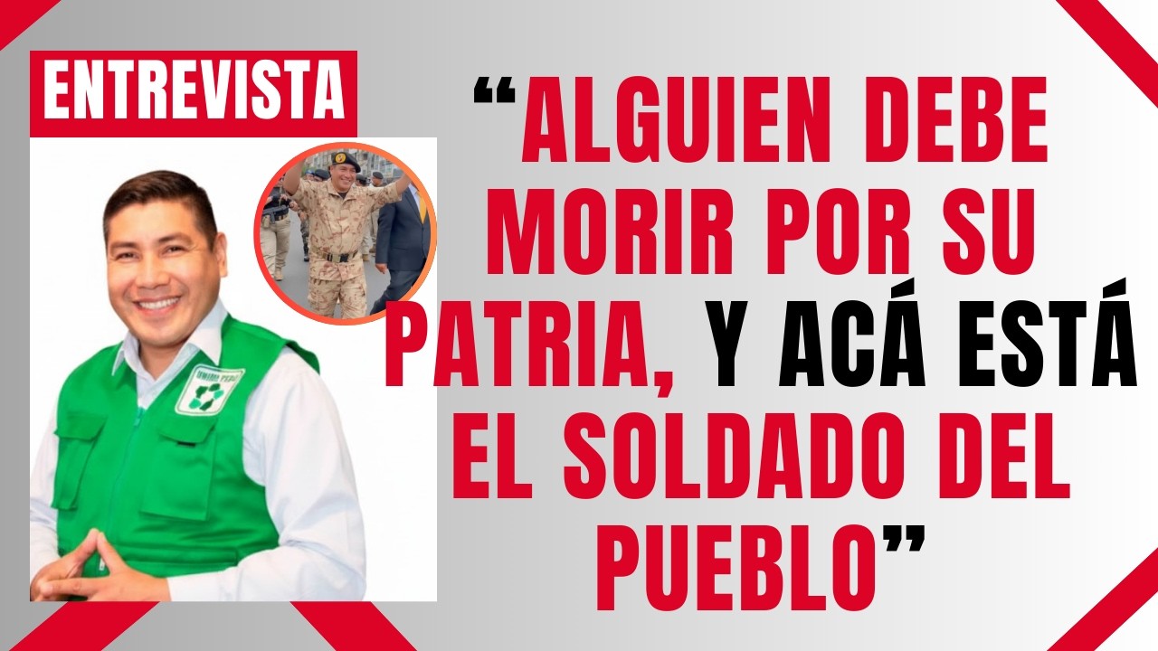 “ALGUIEN DEBE MORIR POR SU PATRIA, Y ACÁ ESTÁ EL SOLDADO DEL PUEBLO”