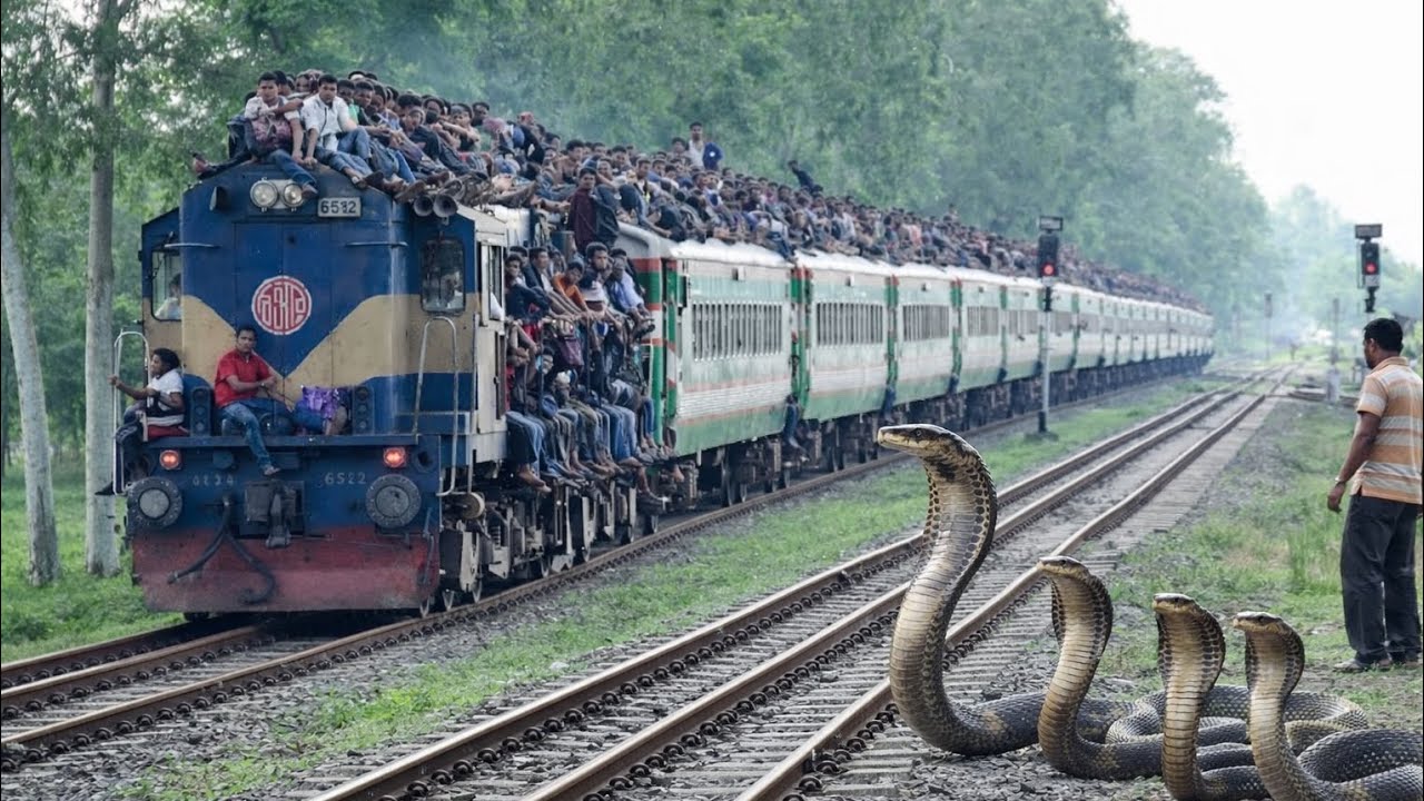 Extreme Overcrowding on Bangladeshi Train during Eid Festival- Drutojan Express | Bangladesh Railway