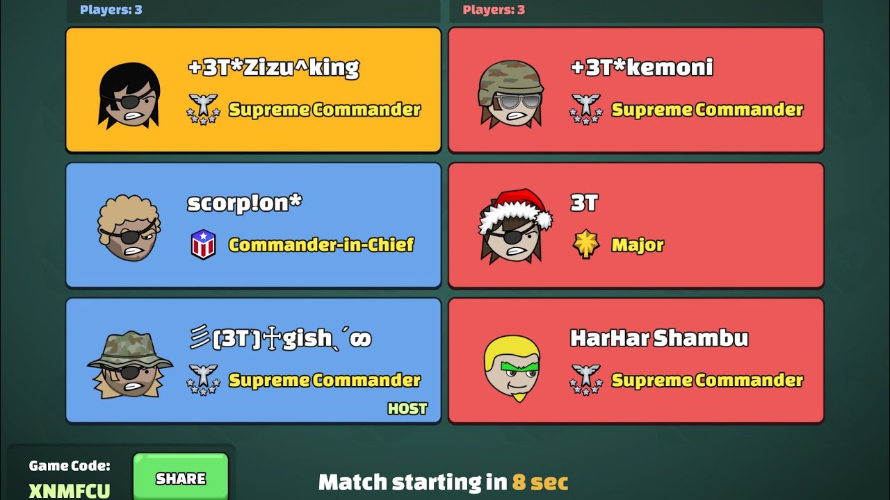 Mini militia: 3T lobby Ft* Gish / Scorpion / Rhythm / Partho / Mansoor [ old vid ] #minimilitia 