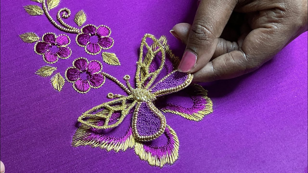 3D butterfly patch work