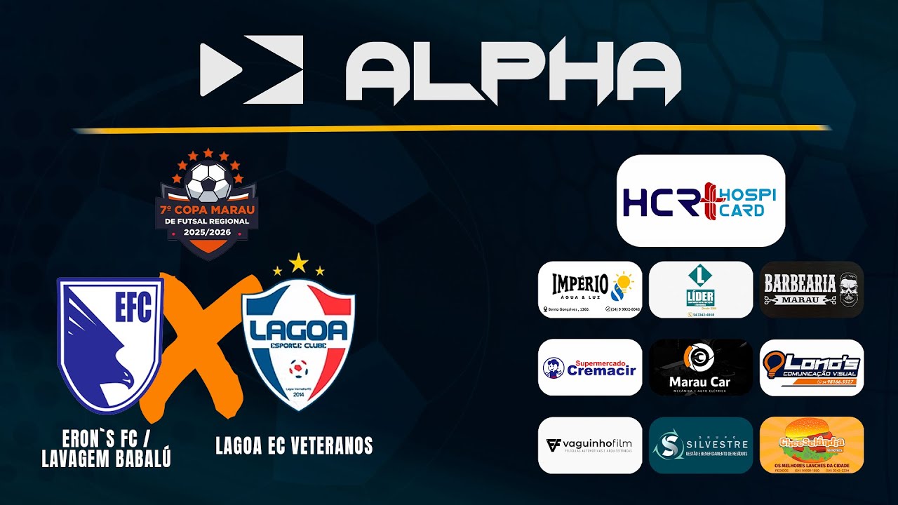 COPA MARAU DE FUTSAL 2025/2026 - ERON,S X LAGOA E.C.