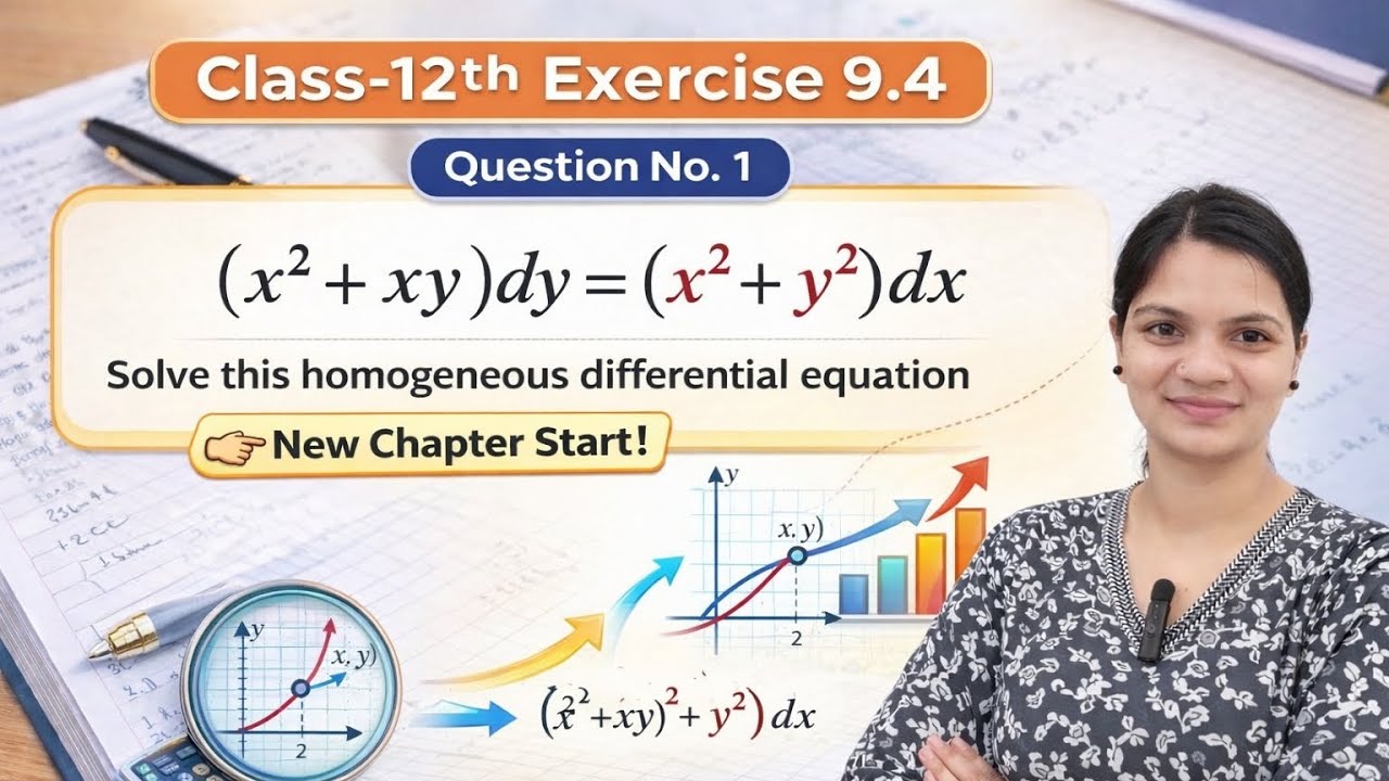 Class-12th, Exercise-9.4 ,Q No.-1 || Differential equations class 12 CBSE NCERT||