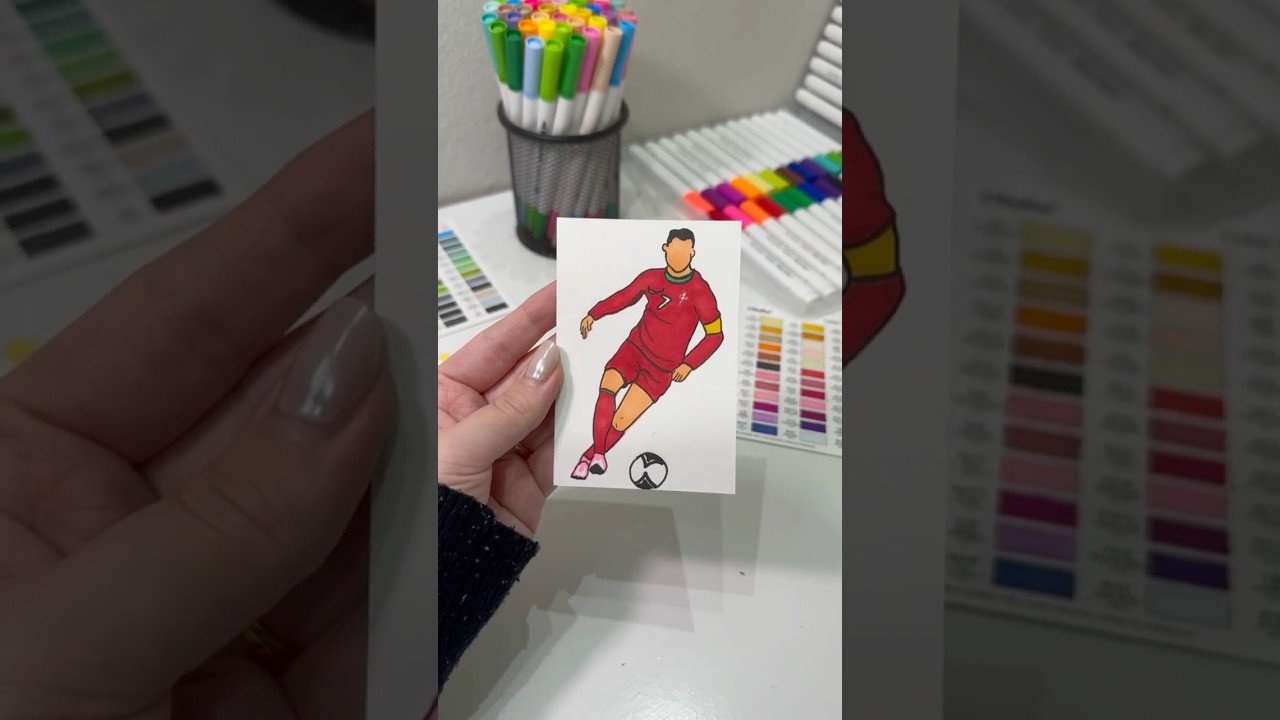 🇵🇹  Drawing Cristiano Ronaldo - FIFA World Cup Players ⚽️
