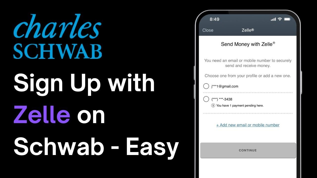 Sign Up for Zelle With Schwab