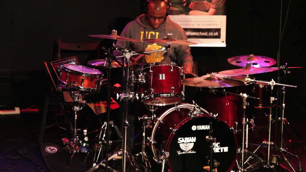 Derrick McKenzie (Jamiroquai's drummer) performing at East London Drum School