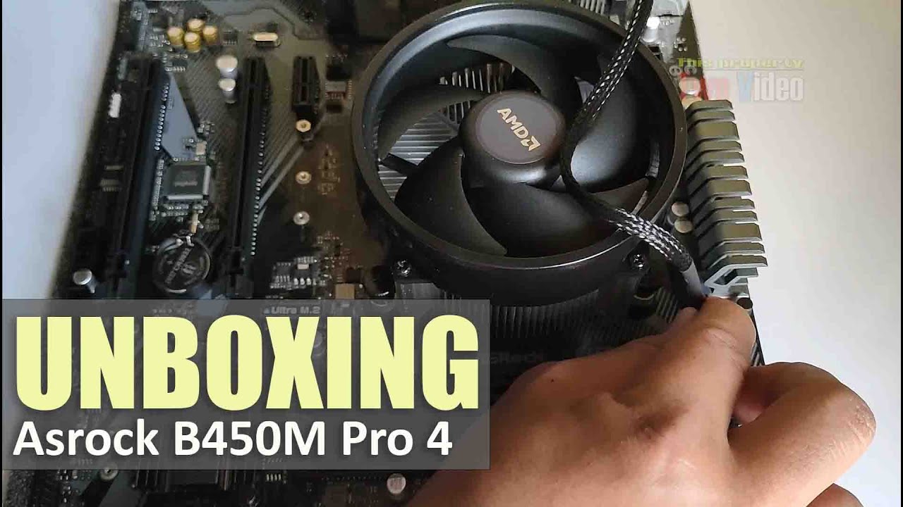 Asrock B450m PRO4 R2.0 Unboxing Feat Ryzen 5 3400G