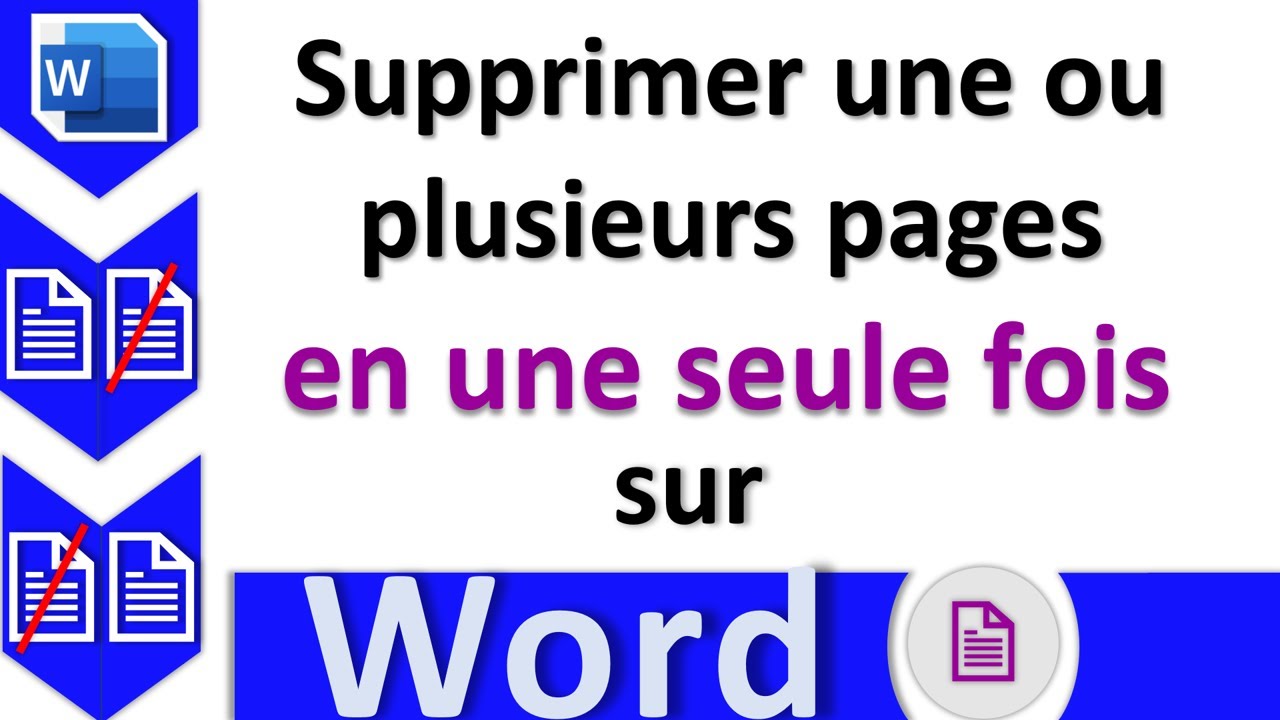 Comment supprimer une page sur Word ou plusieurs pages en une seule fois dans un document Word ?