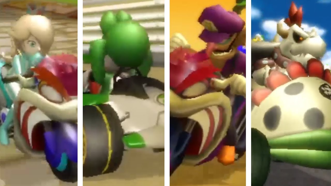Mario Kart Wii Mirror - All Characters Losing Animations (9th Place)