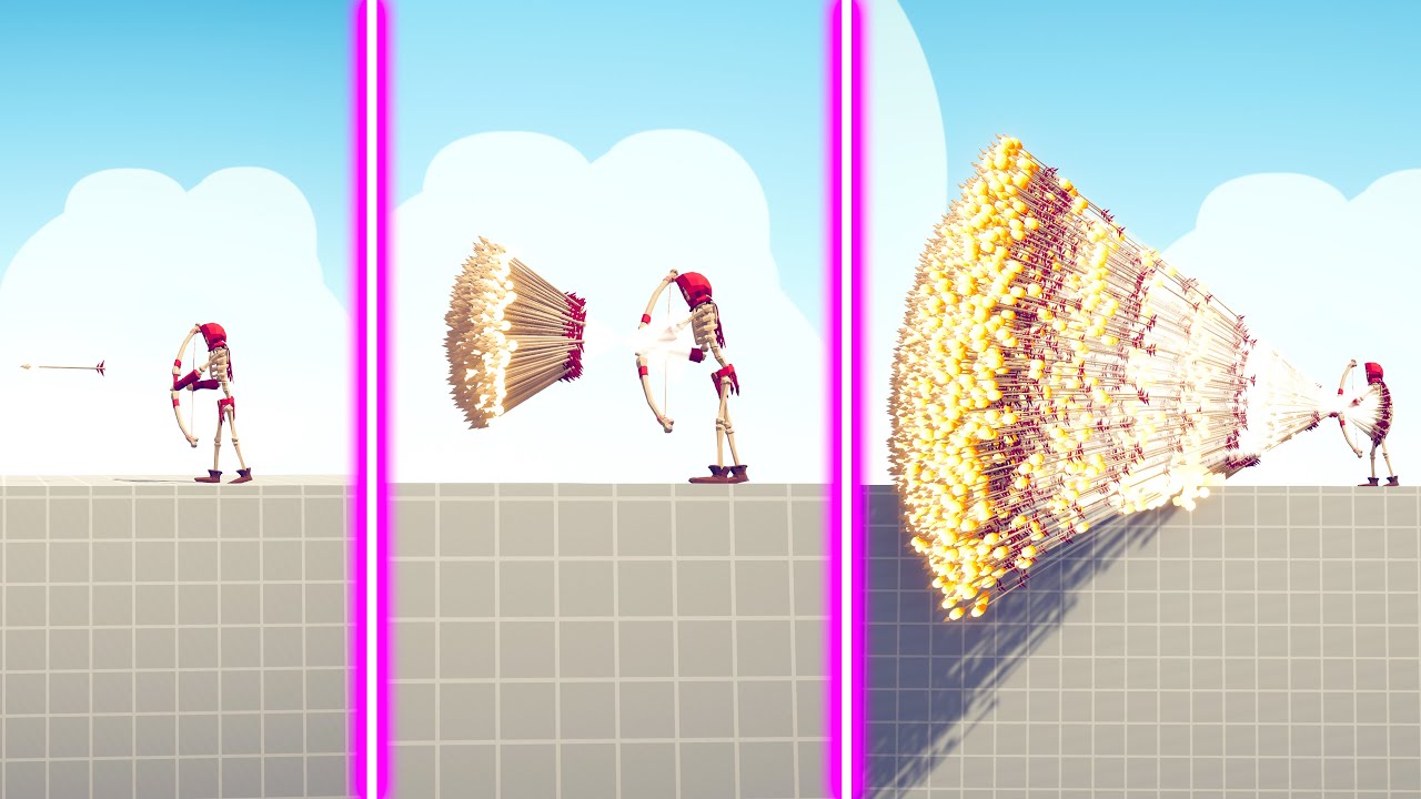 EVOLUTION OF SKELETON ARCHER GOD - Totally Accurate Battle Simulator TABS