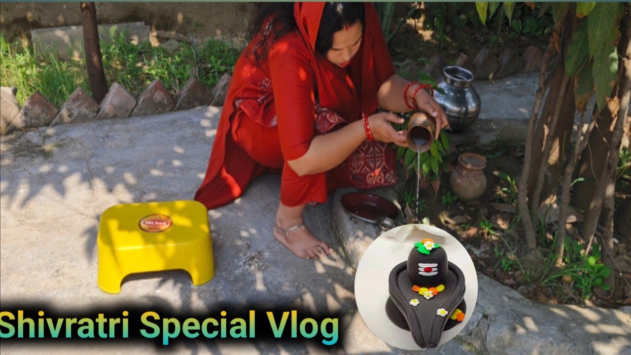 (Shivratri Special Vlog)घर के मंदिर में की पूजा/फिर बनाएं व्रत की थाली Har har Mahadev& puja vibes 