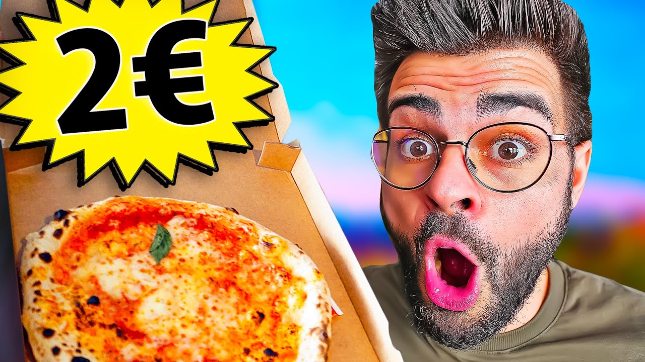 2 EURO POUR MANGER EN 24H !! (la pizza est dingue)