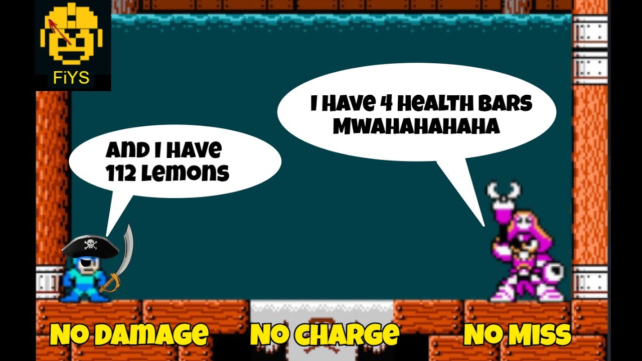 MaG48HMML: Pirate Man Super Boss Fight: No Damage, Uncharged Buster Only, No Miss