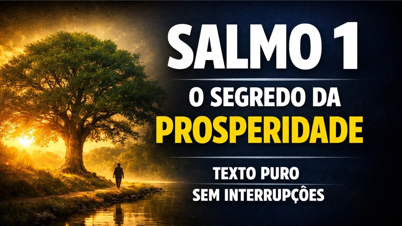 SALMO 1: O SEGREDO DA PROSPERIDADE DO JUSTO | Sabedoria de Deus para uma Vida Abençoada
