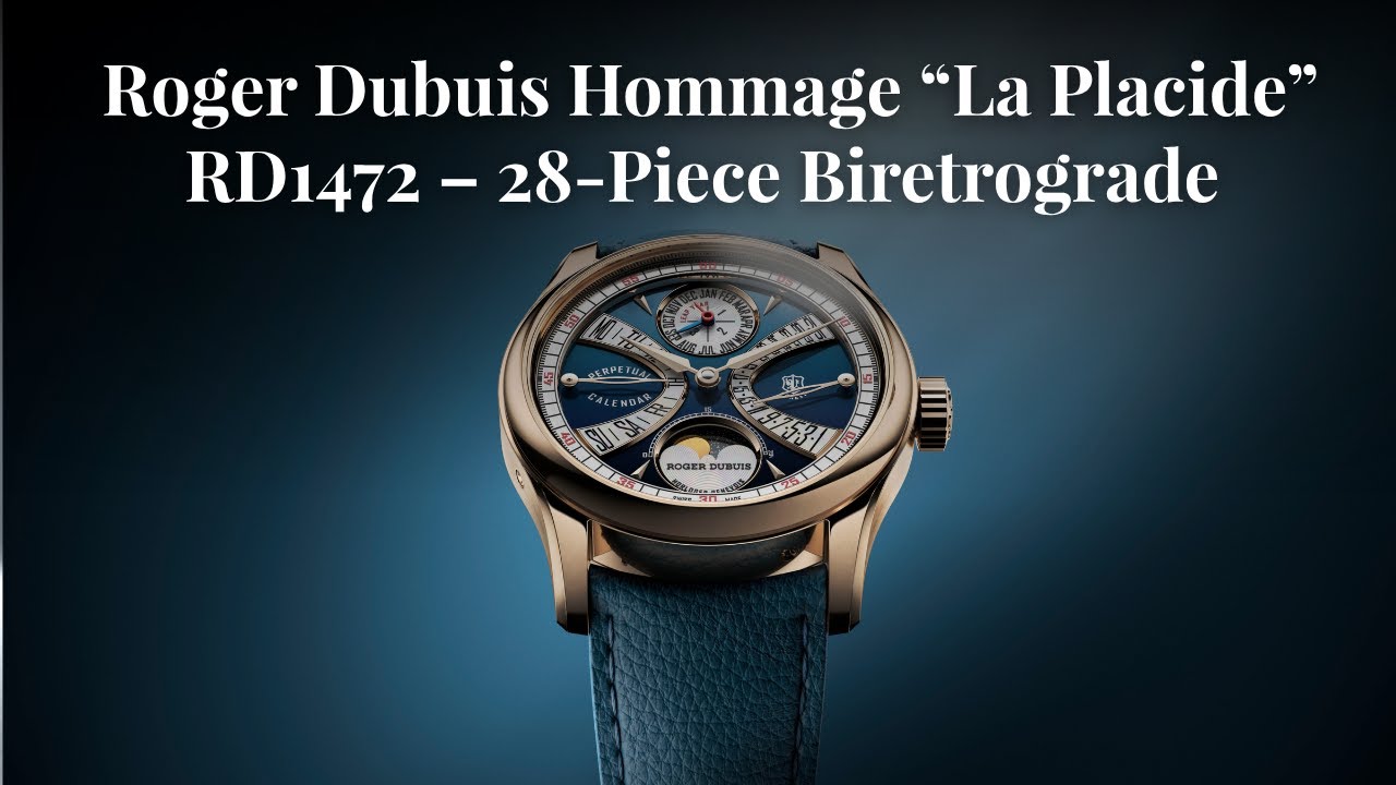 Roger Dubuis Hommage “La Placide” RD1472 – 28-Piece Biretrograde | Elysium987