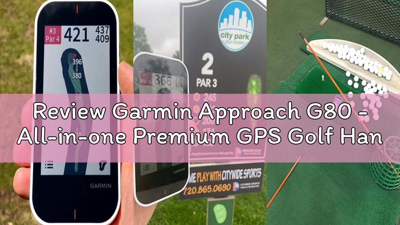 Review Garmin Approach G80 - All-in-one Premium GPS Golf Handheld Device with Integrated Launch Moni