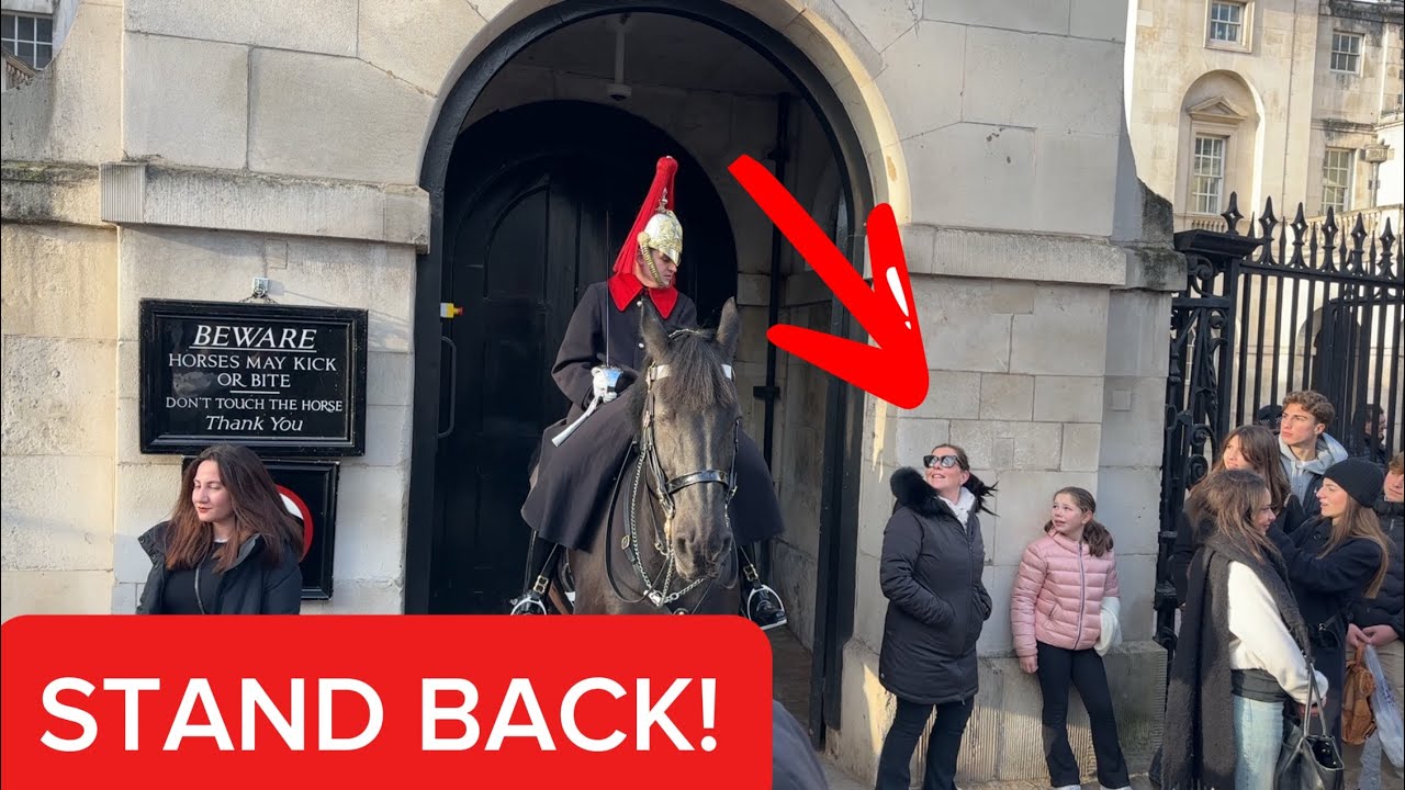 “STAND BACK!” Guard Loses Patience as Tourist Gets Too Close