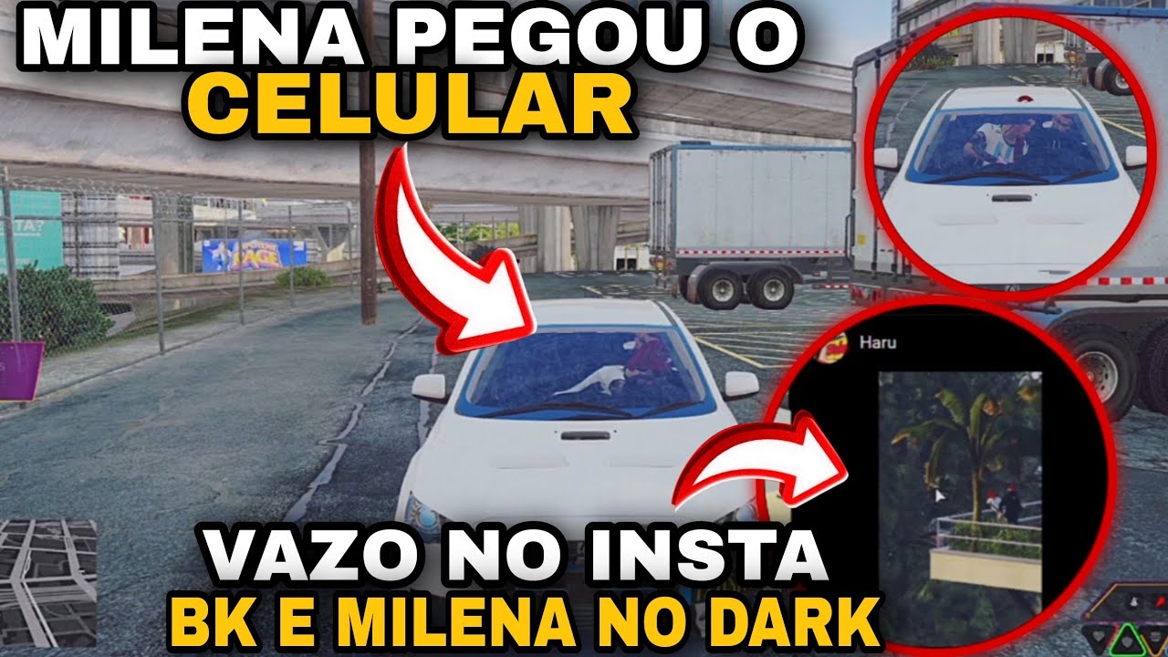 DARK NO CARRO COM A MILENA | VAZO NO INSTA *BK E MILENA NO DARK😱* | FC BKINHO CLIPES