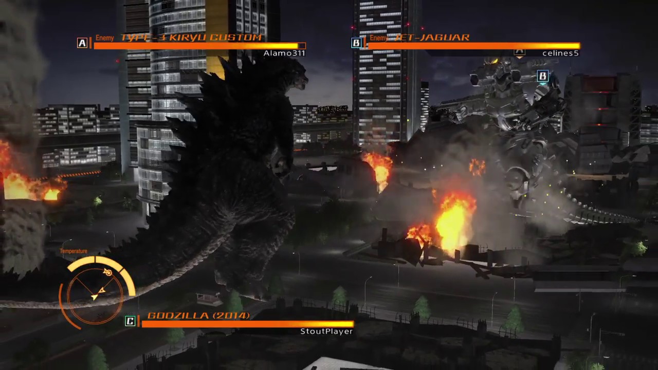 GODZILLA PS4 : Godzilla 2014 vs Jet Jaguar and Kiryu
