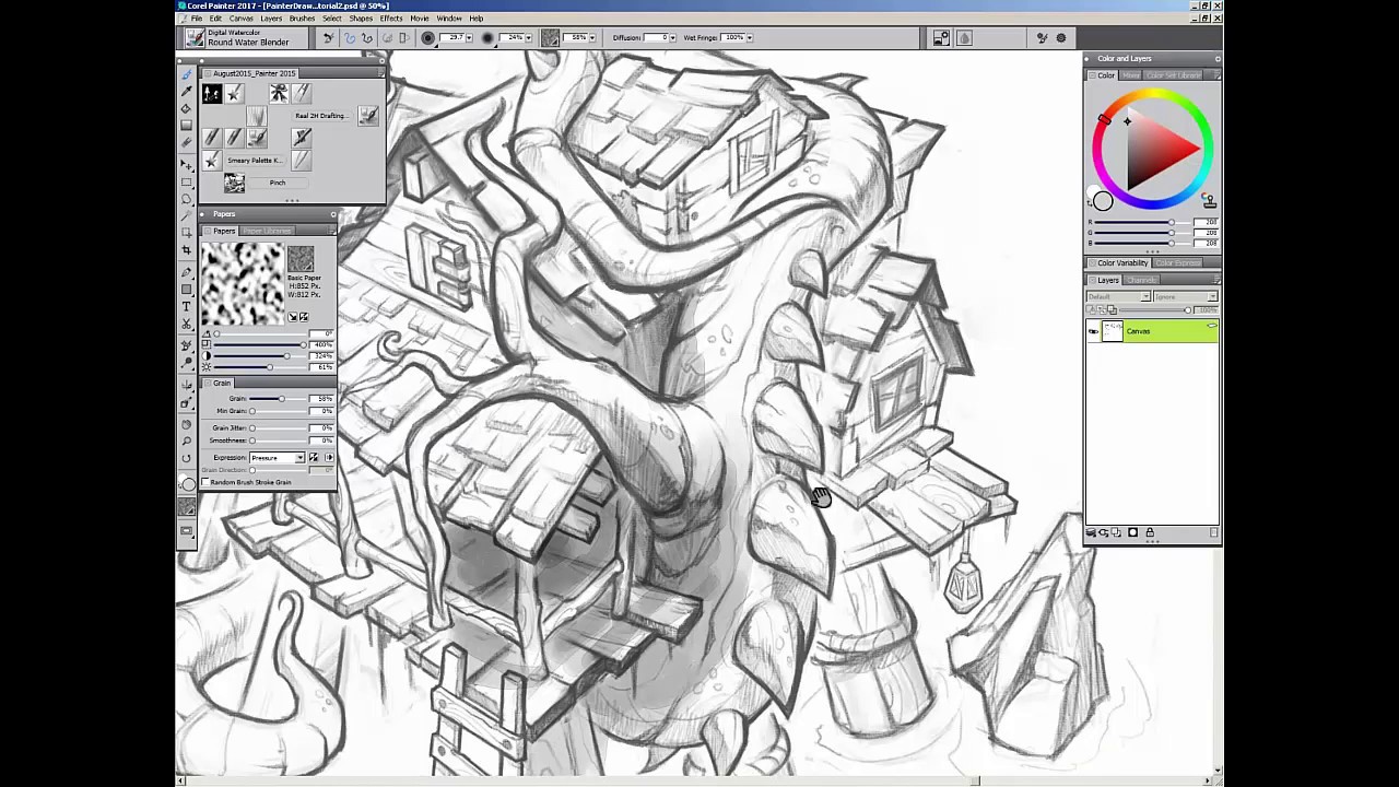 Painter Basic Concept Drawing Techniques featuring David Harrington