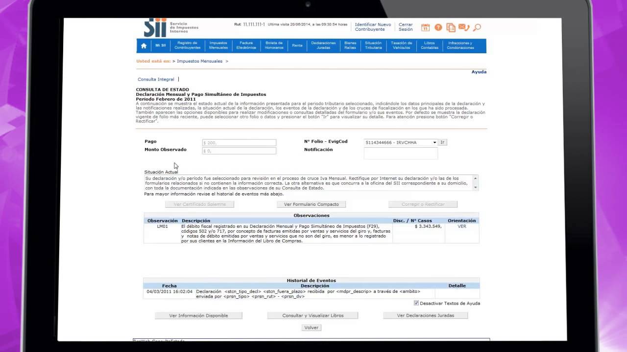 Inf&oacute;rmese de c&oacute;mo consultar y solucionar las inconsistencias declaradas en el Formulario de IVA.