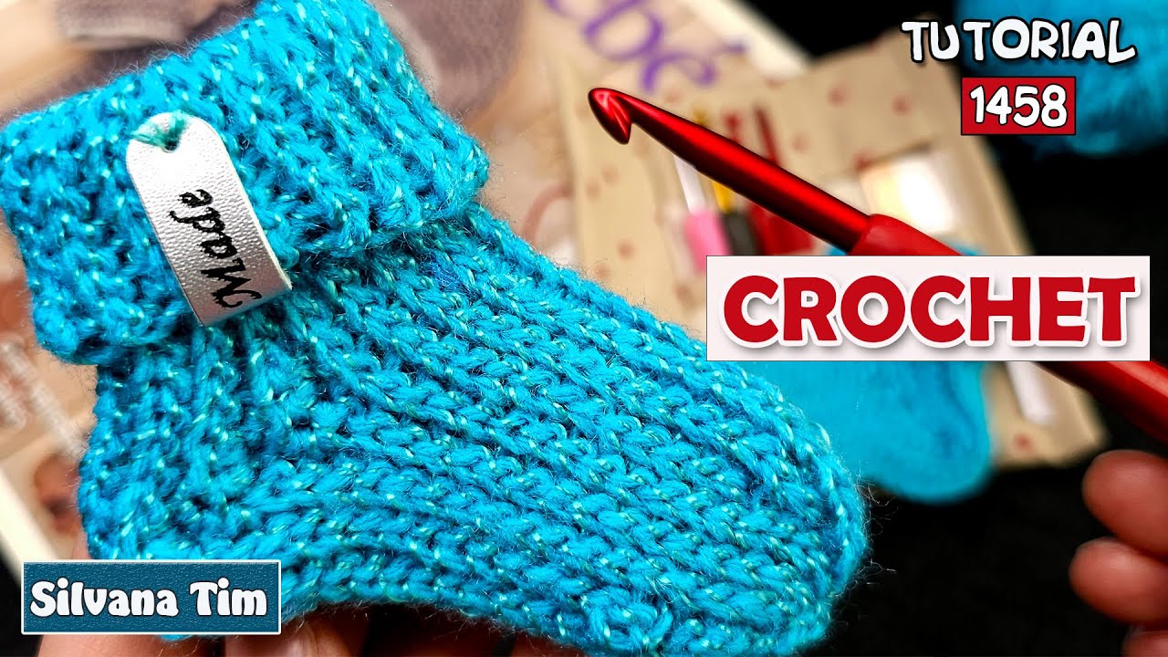 Cómo Tejer CALCETINES 🧦 / MEDIAS a CROCHET para Bebé 🎁 Recién Nacidos