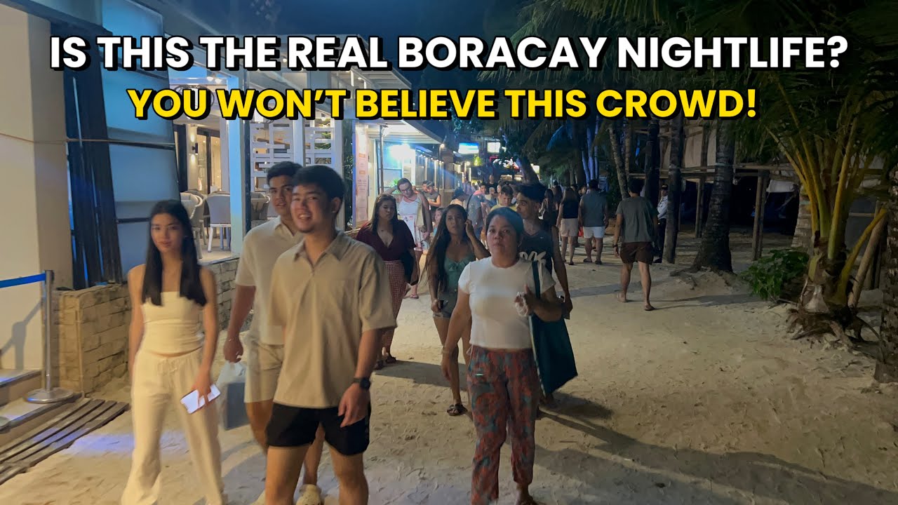 BORACAY Philippines | September 4 2025 | Nightlife Walk Tour From Station 1 To 3 White Beach 