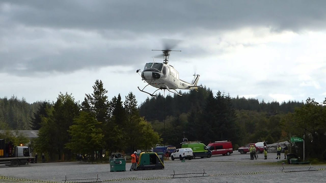 HELI-LIFT HUEY AT NEVIS RANGE.(Part 1)