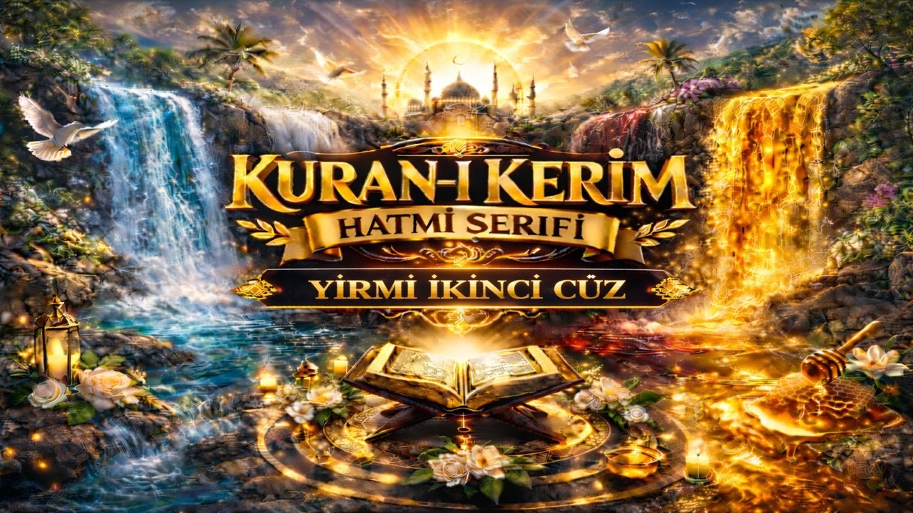 KURAN-I KERİM HATMİ ŞERİFİ-MUKABELE - YİRMİ İKİNCİ CÜZ #kuran #quran #quranrecitation #qurantilawat