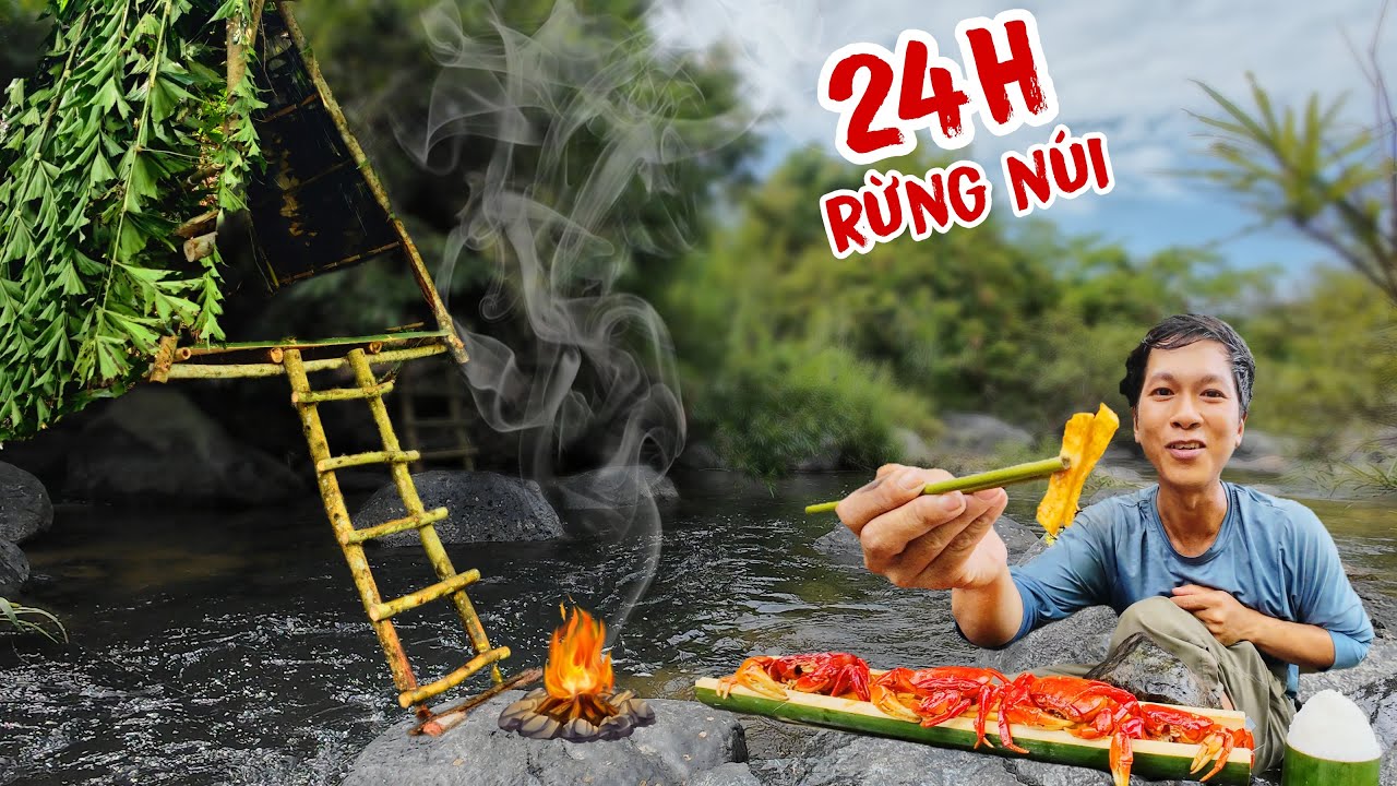 24H rừng mưa nhiệt đới | Xây dựng nơi trú ẩn treo trên cây