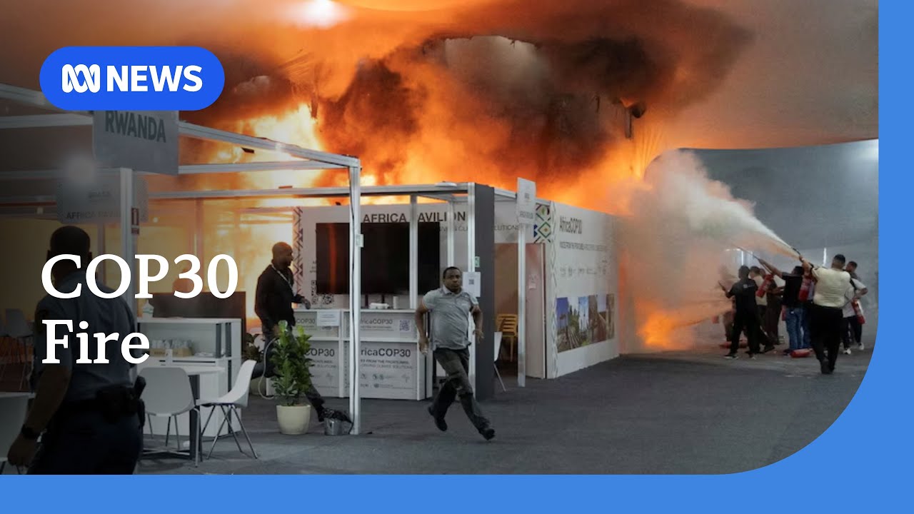 Fire at COP30 nation's exhibition pavilion prompts evacuation | ABC NEWS