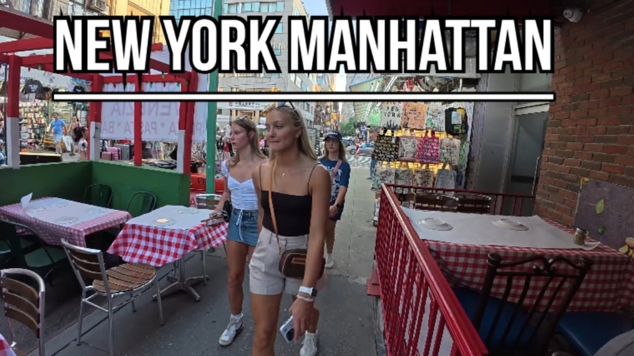 Mulberry St New York, Manhattan [4K]
