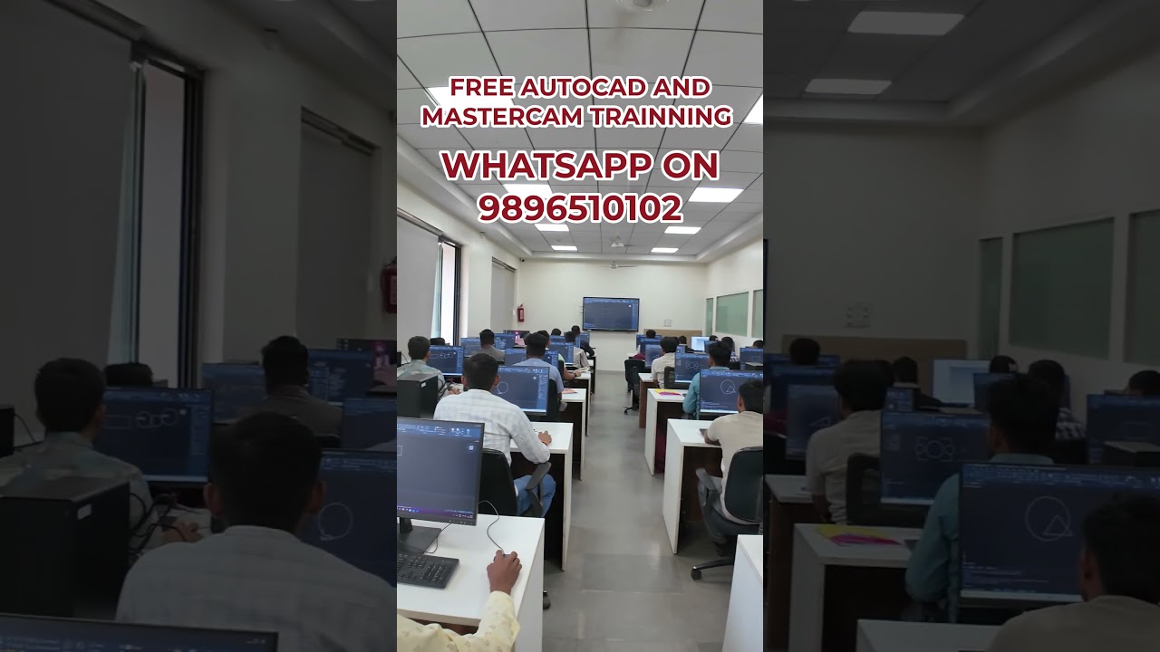 free CNC VMC AUTOCAD AND MASTERCAM training #cncprogramming #cncmill #autocad