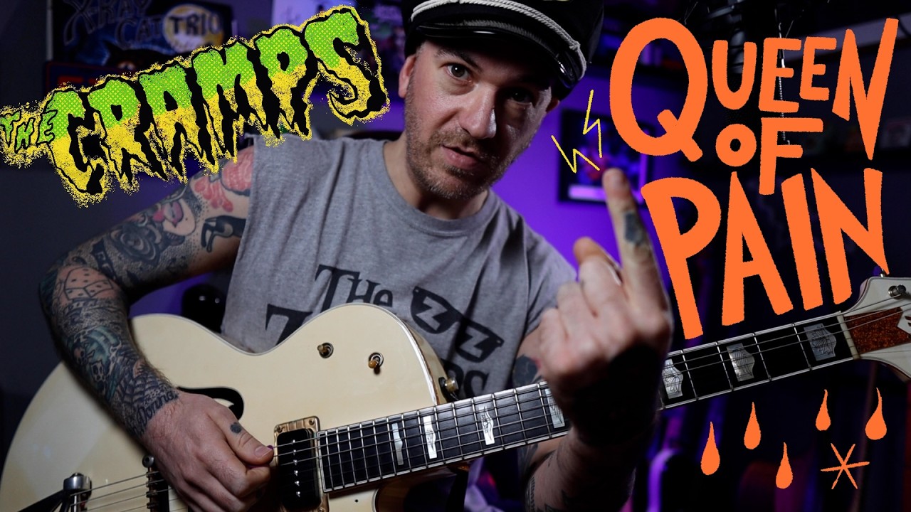 Урок игры на гитаре — The Cramps — Queen Of Pain