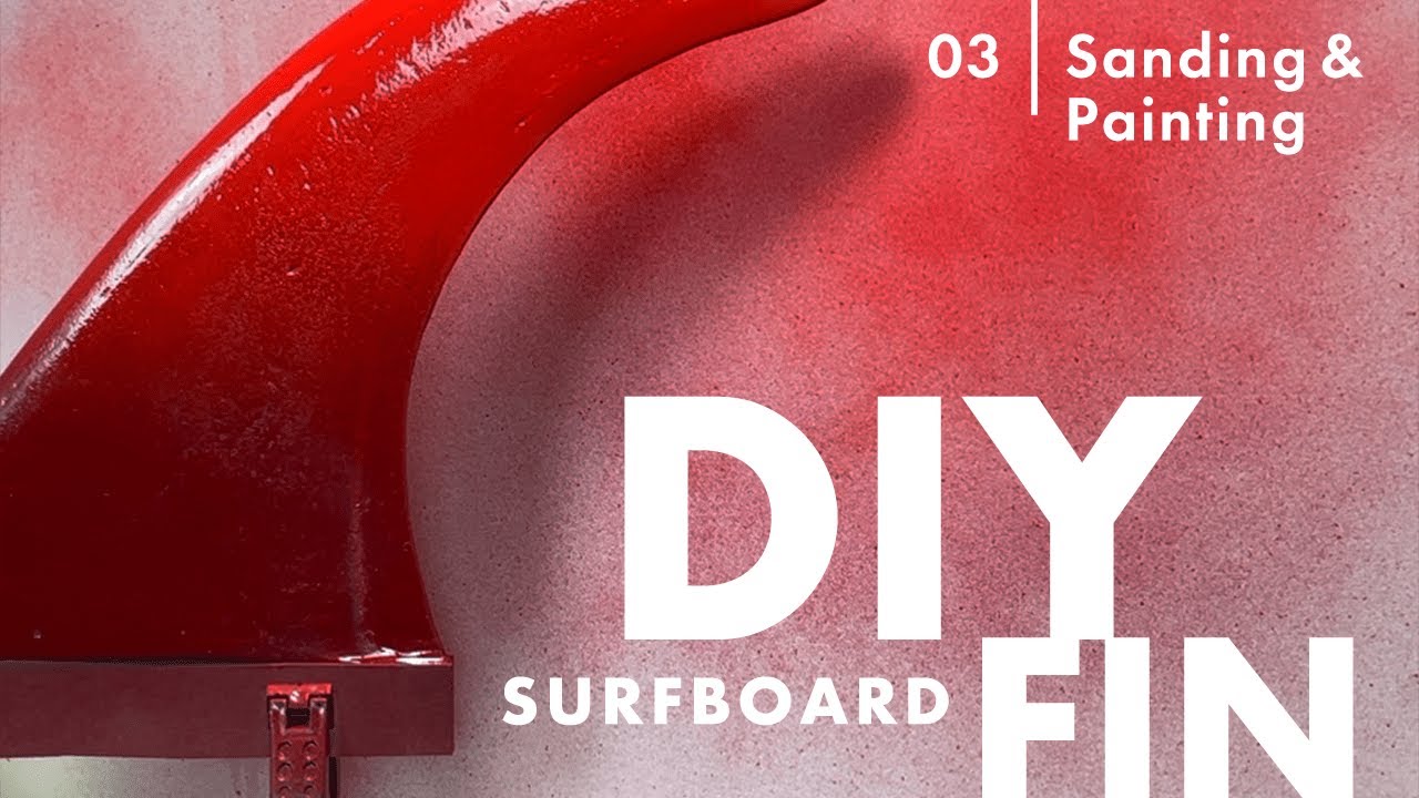 DIY Surfboard Fin Foam All Rounder Type: Sanding & Painting
