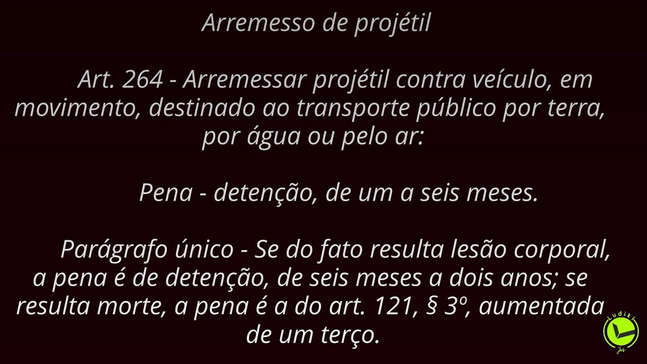 *CP - Arts. 262 a 266 - FA 58.1