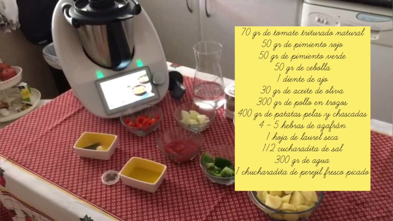 Cazuela de patatas con pollo Thermomix