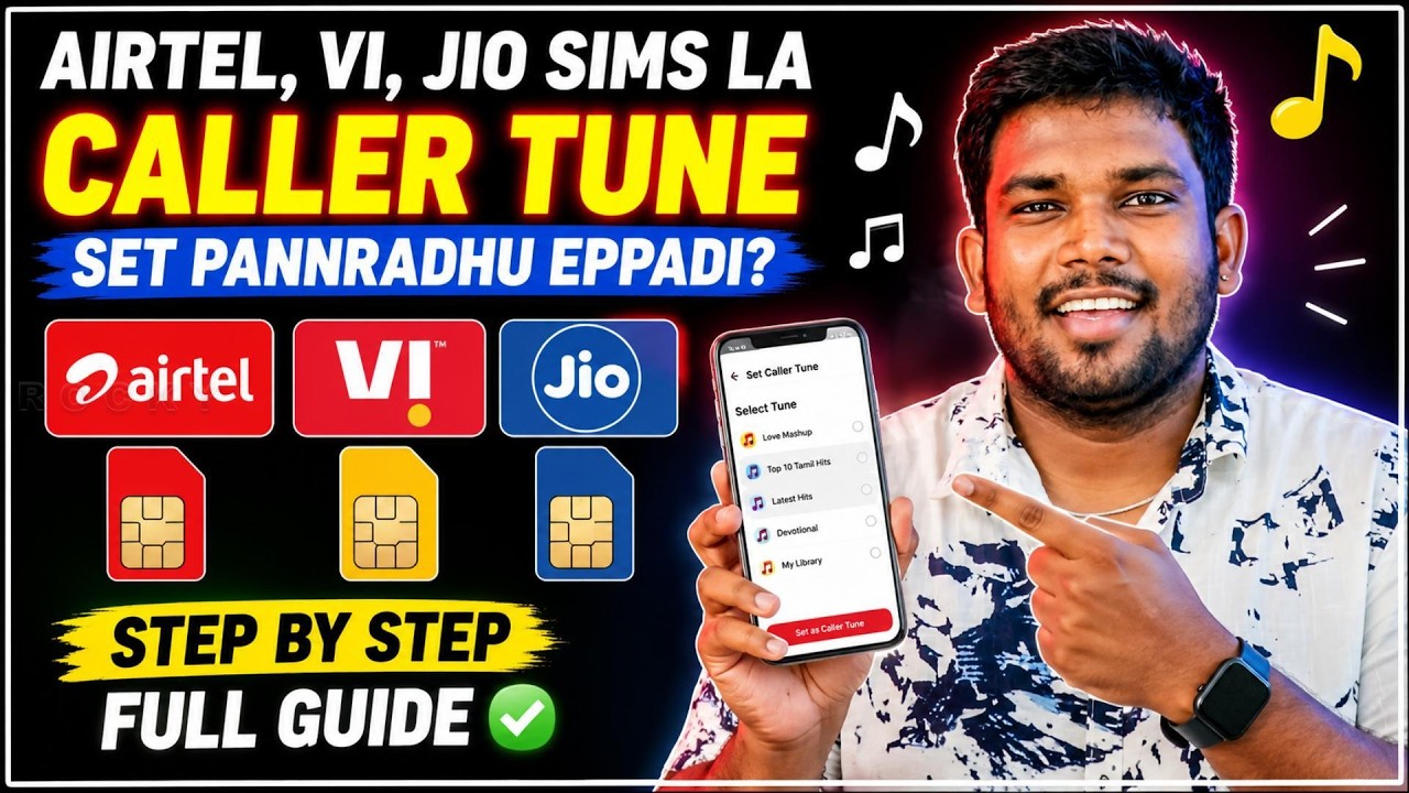🎵 How To Set Caller Tune Airtel, Jio & VI Caller Tune Setup | 100% Working Method! 🔥