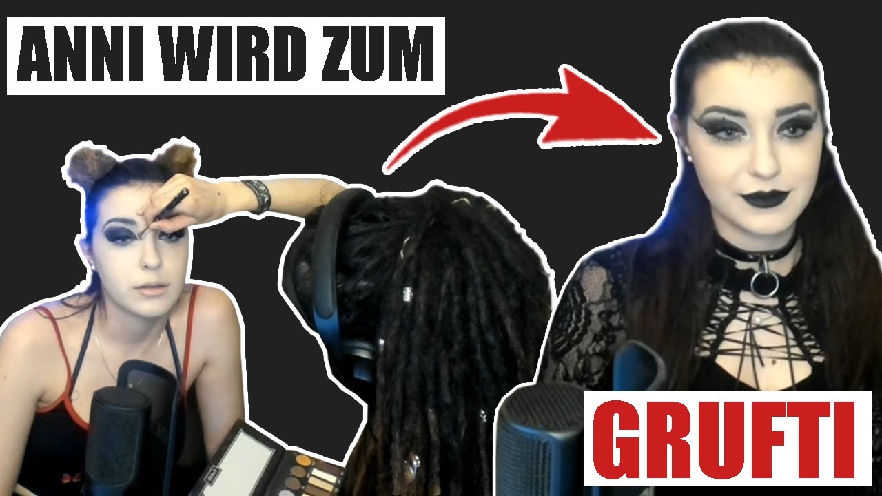ANNI wird zum GOTH?! (hoch-professionelles Umstyling #2) 😍🤣 | ifas_core
