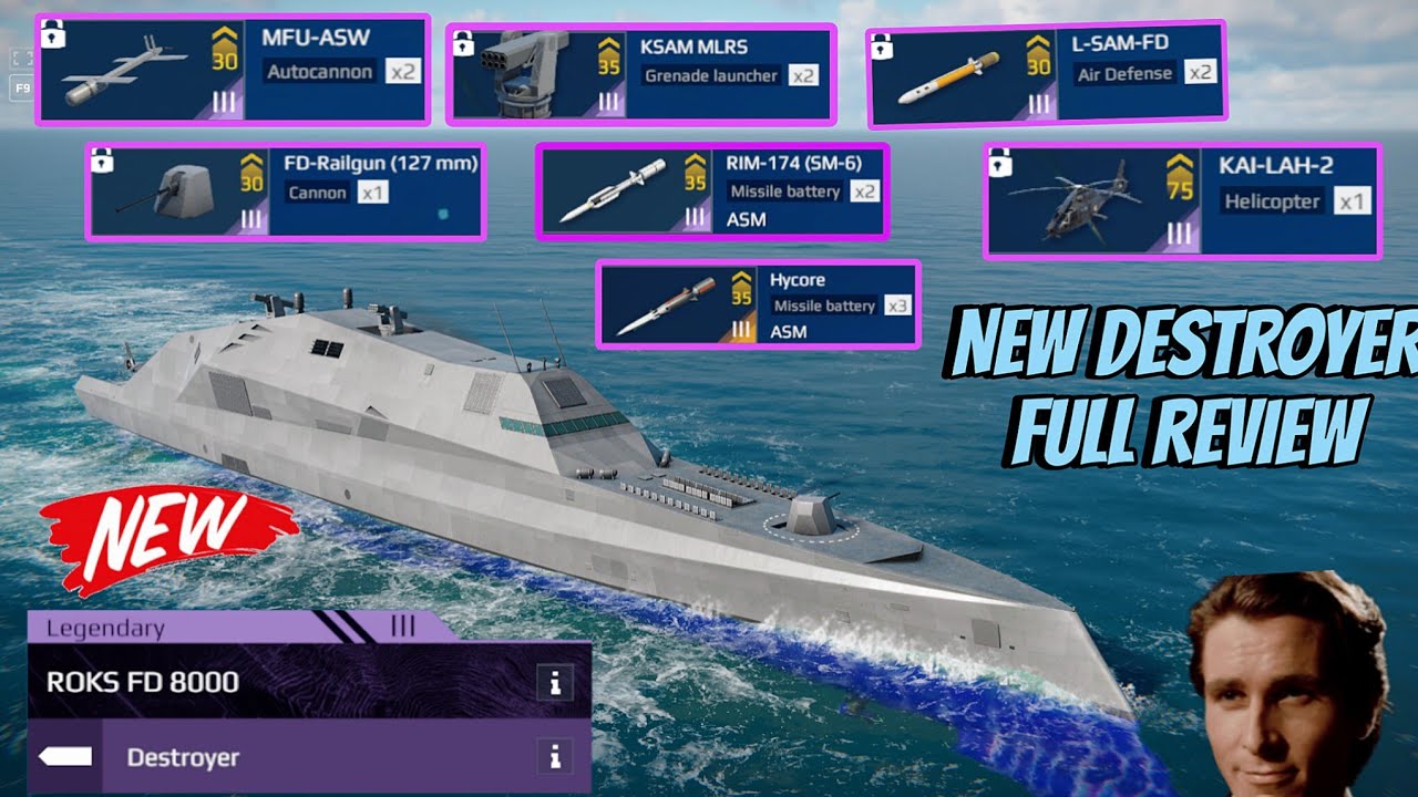 Modern Warships ROKS FD 8000 - New Event Destroyer Ship Review & Gameplay