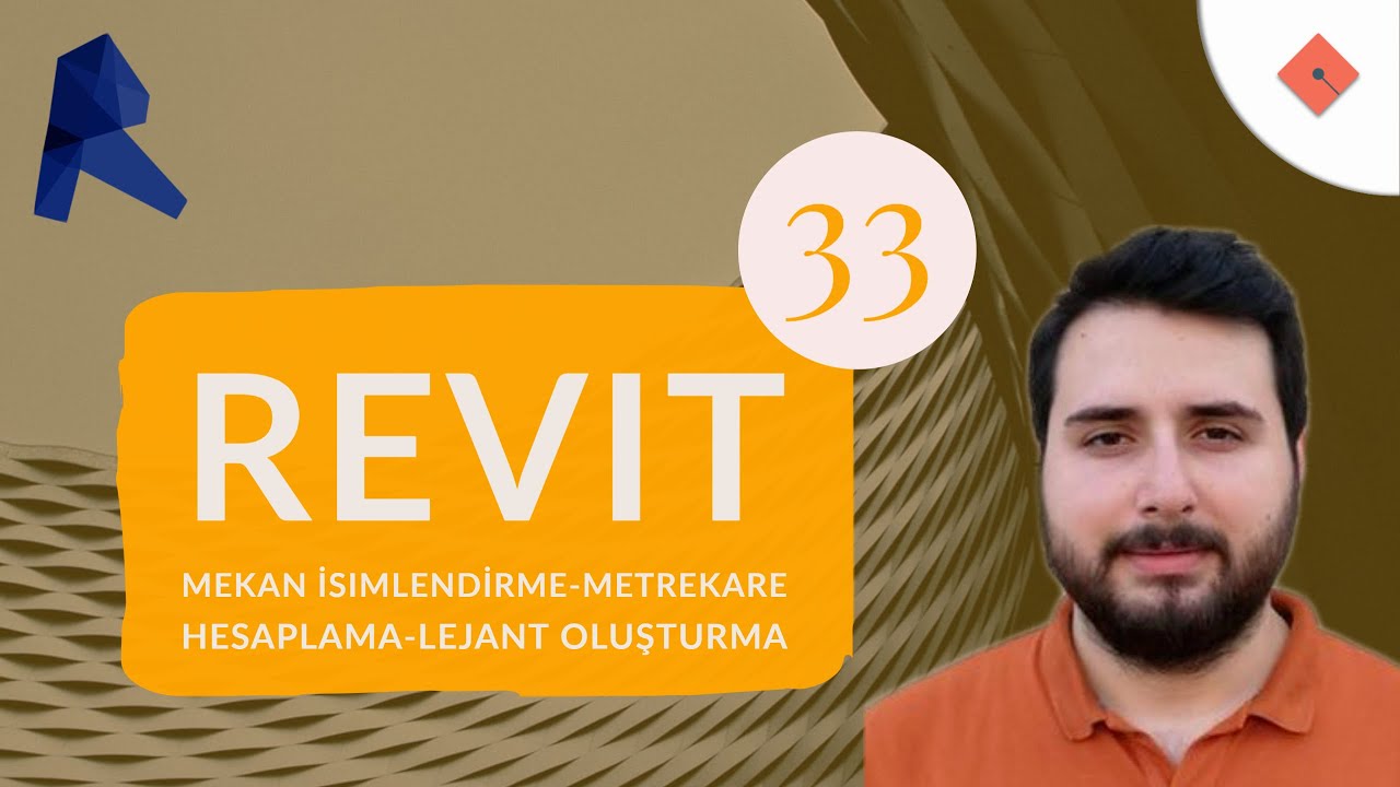 Revit Dersleri #33 | Mekan İsimlendirme-Metrekare Hesaplama-Lejant Oluşturma