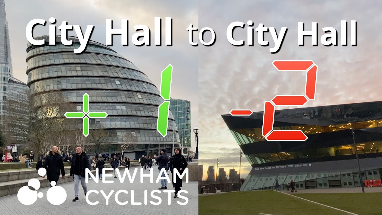 A Tale of Two City Halls: Plus 1 Minus 2 in London (City Hall, Southwark to City Hall, Royal Docks)